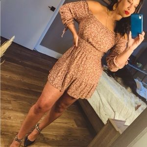 Animal print mini dress